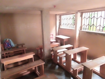 salle sous préau terminée